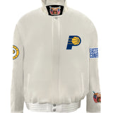Indiana Pacers Wool & Leather Varsity Jacket