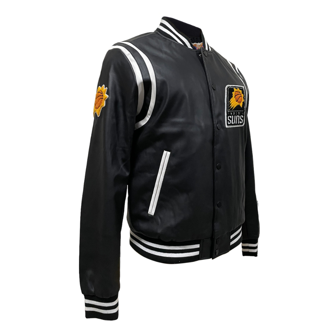 PHOENIX SUNS PLAYOFFS VEGAN LEATHER JACKET