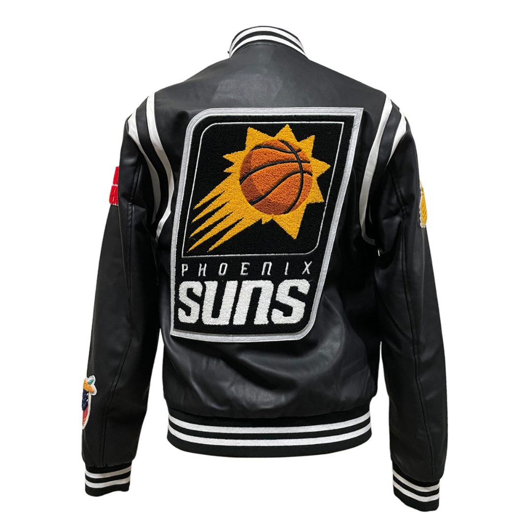 PHOENIX SUNS PLAYOFFS VEGAN LEATHER JACKET