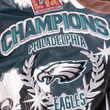 Philadelphia Eagles 2-Time Super Bowl Champions Genuine Leather Jacket