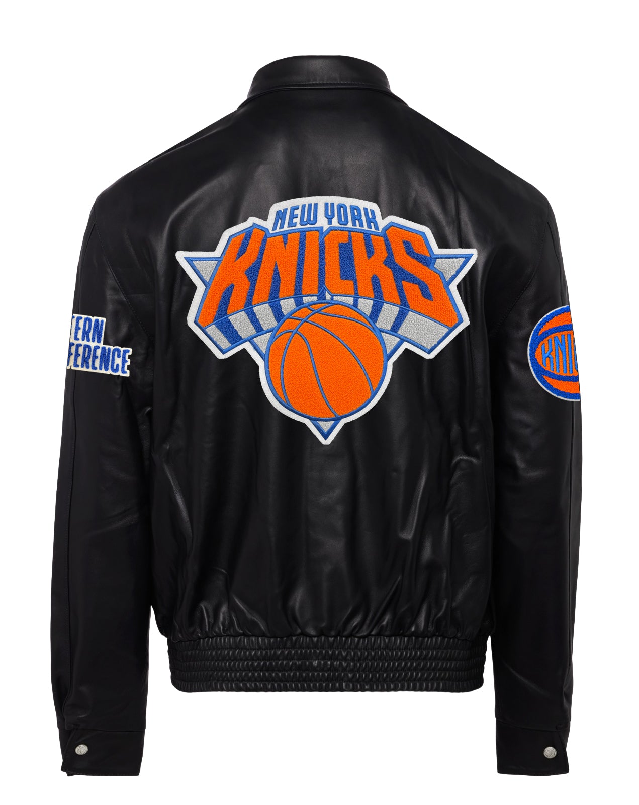 Maker of Jacket Black Leather Jackets NBA Jeff Hamilton New York Knicks