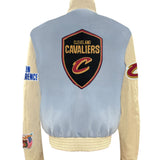 Cleveland Cavaliers Wool & Leather Varsity Jacket Baby Blue