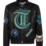 Minnesota Timberwolves Full Leather Jacket Black