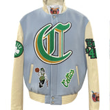 Boston Celtics Wool & Leather Old English Varsity Jacket