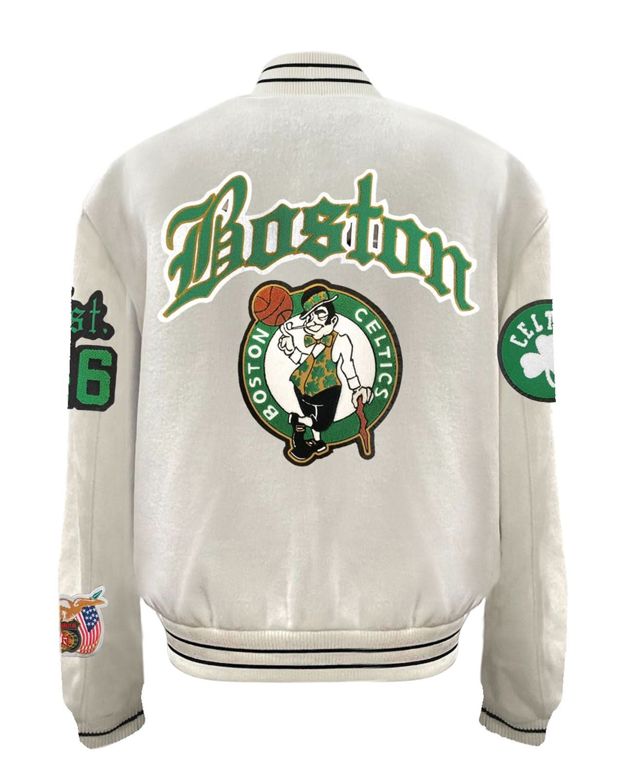 Boston celtics varsity jacket on sale