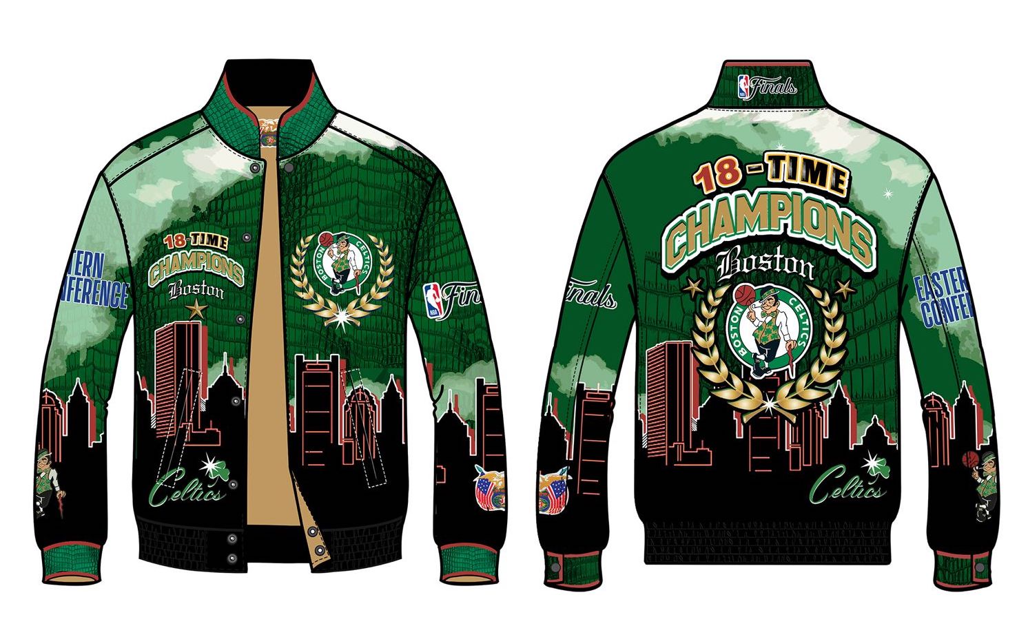 Boston celtics fashion windbreaker