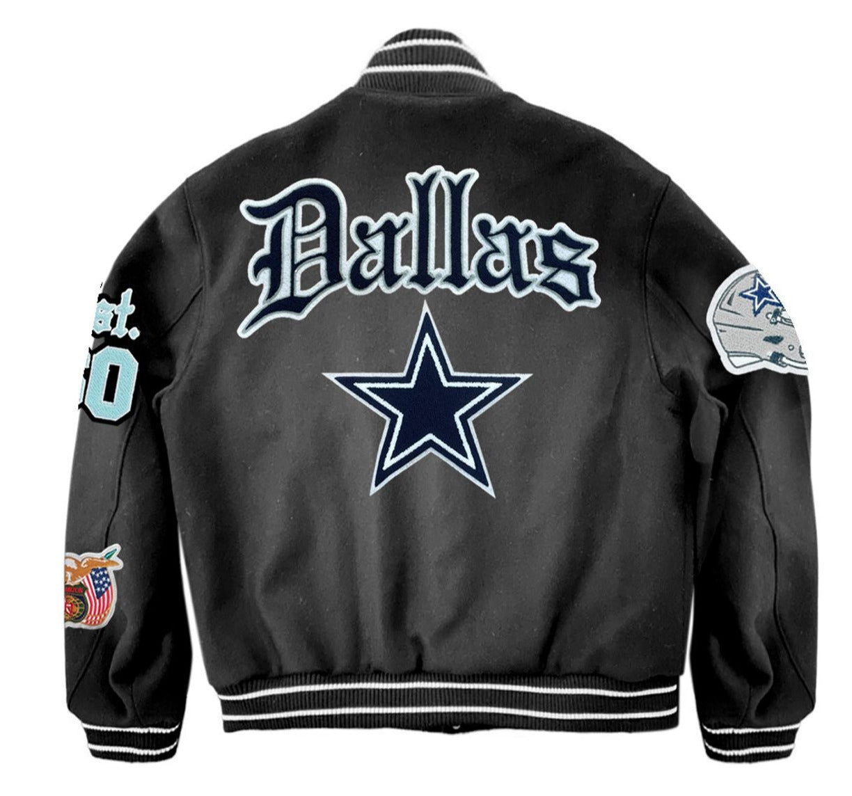 Cowboys letterman fashion jacket