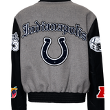Indianapolis Colts Wool & Leather Old English Varsity Jacket