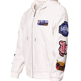 2025 NBA All-Star San Francisco Bay Area Lightweight Vegan Hooded Zip-Up Jacket White