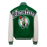 Boston Celtics Wool & Leather Varsity Jacket