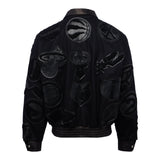 NBA COLLAGE WOOL & LEATHER JACKET Black/Black