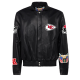 Kansas City Chiefs Leather Jacket Black