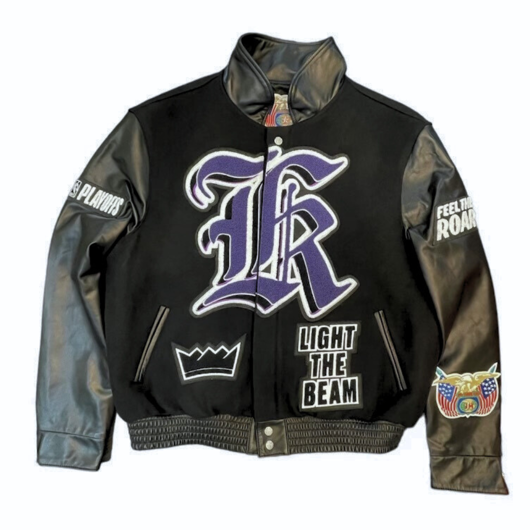 Sacramento Kings Wool Leather Varsity Jacket