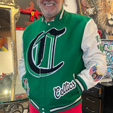 Boston Celtics Wool & Leather Varsity Jacket