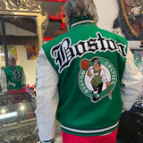 Boston Celtics Wool & Leather Varsity Jacket
