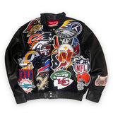 NFL Megapatch Wool & Leather Jacket Black