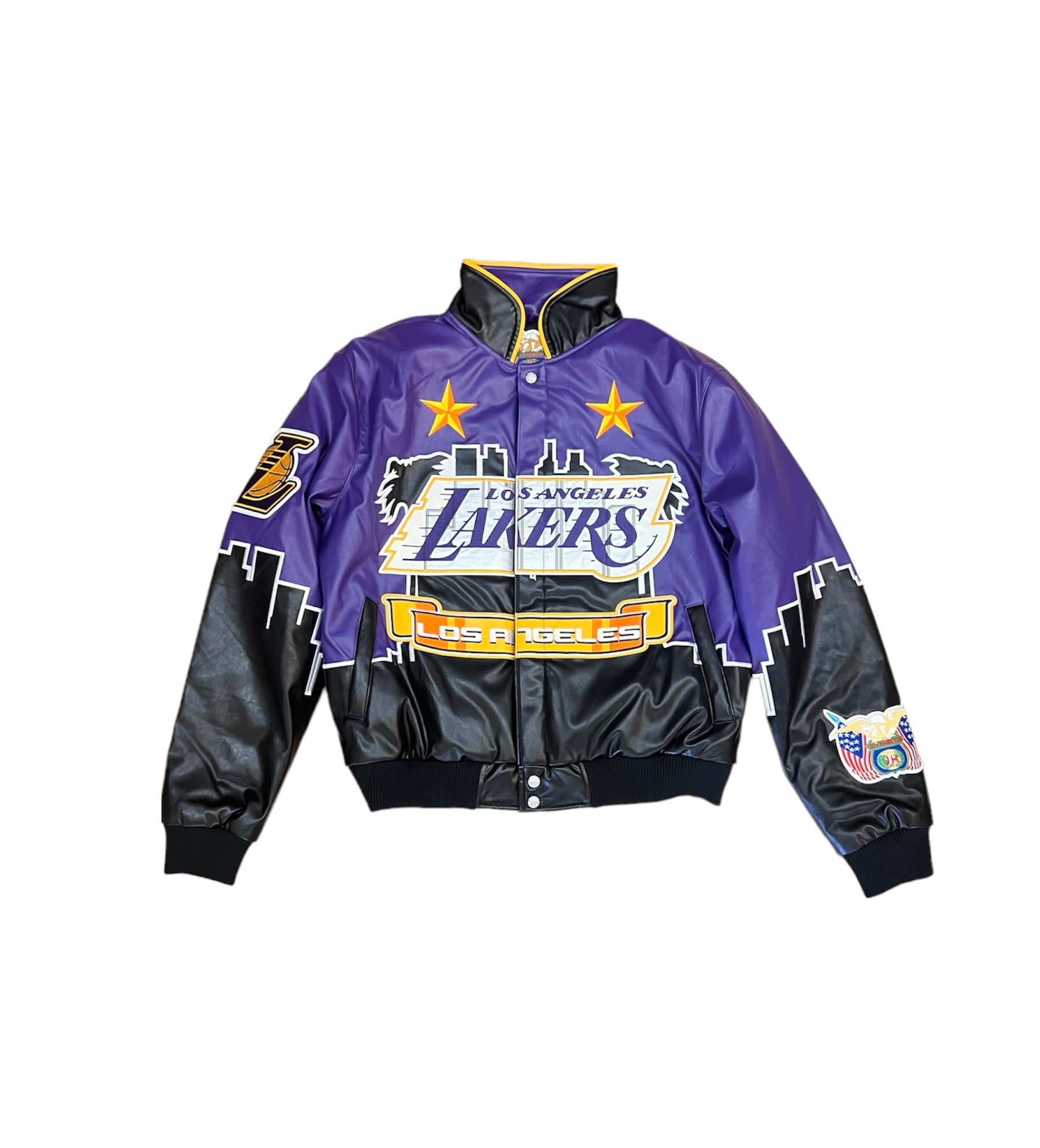 LA Lakers NBA Champs 2000 Jeff Hamilton Leather Jacket