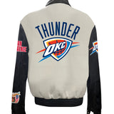 Oklahoma City Thunder Wool & Leather Varsity Jacket