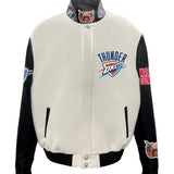 Oklahoma City Thunder Wool & Leather Varsity Jacket