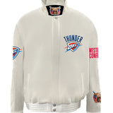 Oklahoma City Thunder Wool & Leather Varsity Jacket
