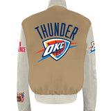 Oklahoma City Thunder Wool & Leather Varsity Jacket