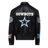 Dallas Cowboys Full Leather Jacket Black