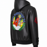 FIFA World Cup 2026 San Francisco Vegan Leather Zip-Up Hooded Jacket
