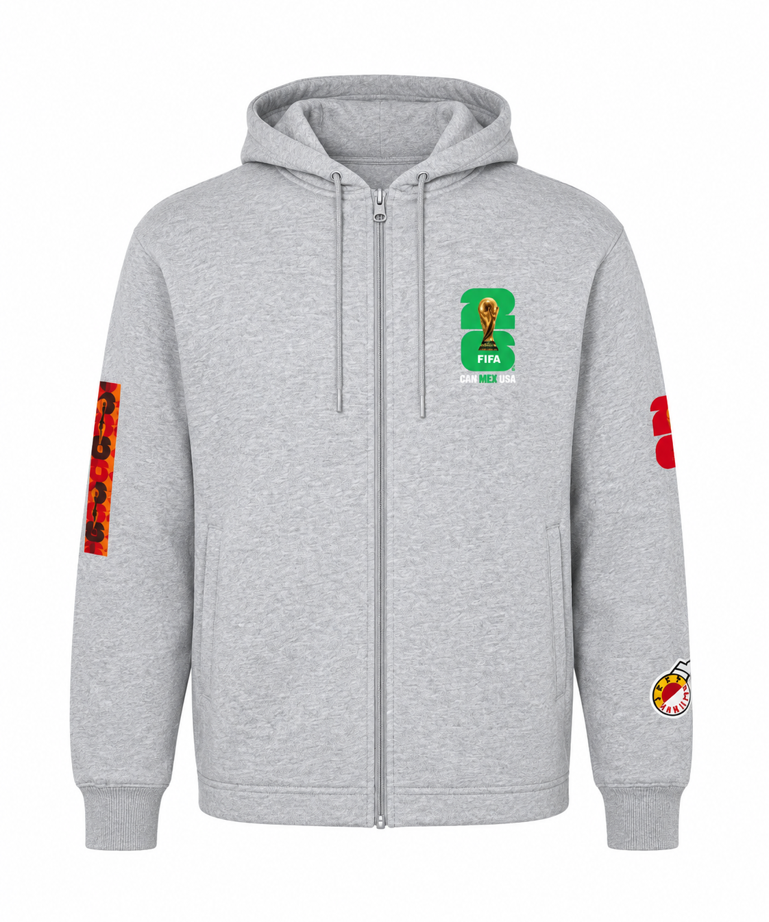 World Cup 2026 Mexico Cotton Zip Up Hoodie