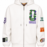 FIFA World Cup 2026 Mexico City Vegan Leather Zip-Up Hooded Jacket