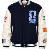 FIFA World Cup 2026 Houston Wool & Leather Varsity Jacket