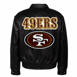 SAN FRANCISCO 49ERS FULL LEATHER JACKET - AR