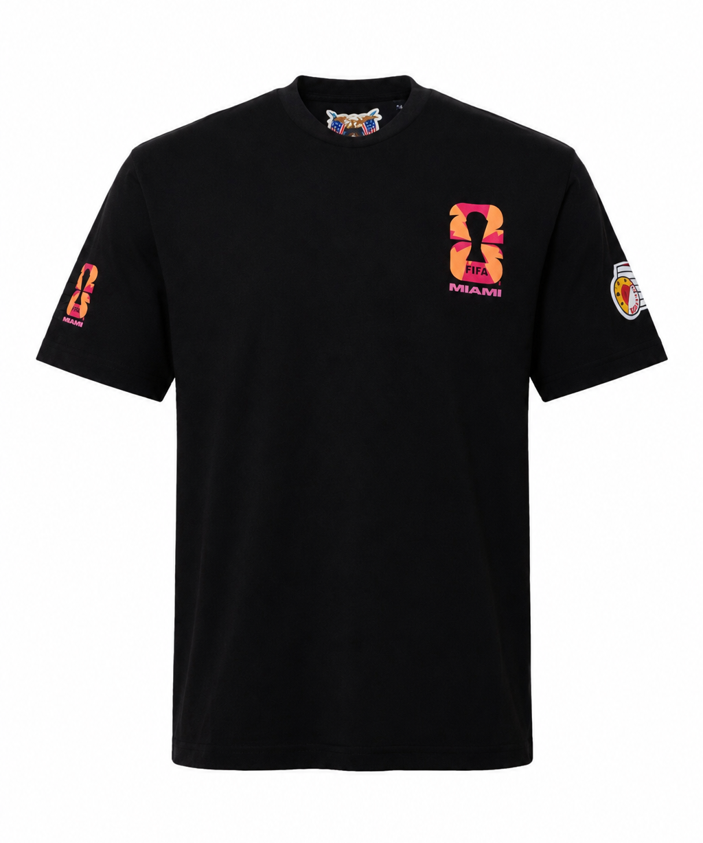World Cup 26 Black Trophy Tee – Miami