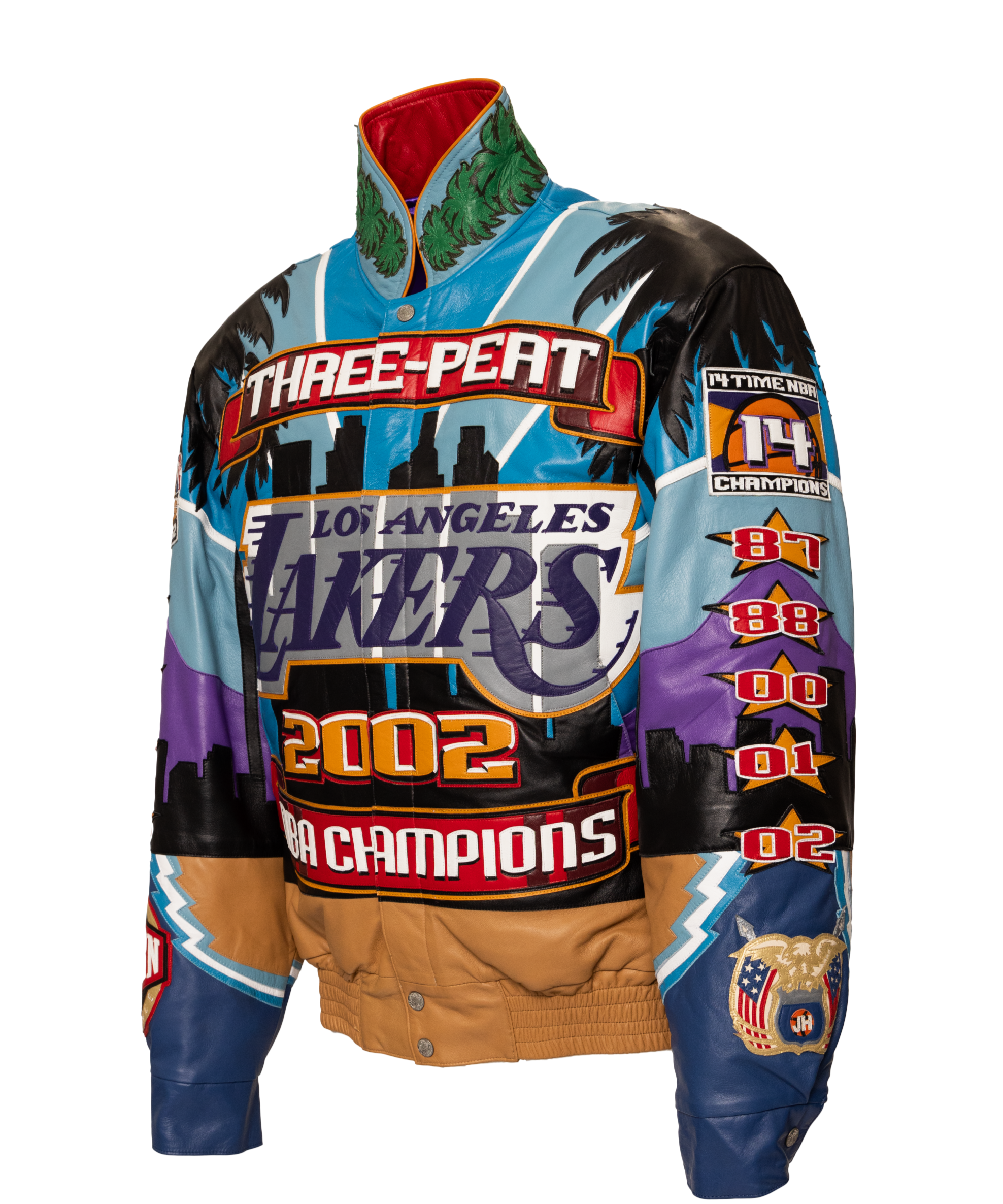 Lakers 2002 3-Peat NBA Championship Genuine Leather Jacket – Jeff Lakers 2002 3-Peat NBA Championship Genuine Leather Jacket – Jeff