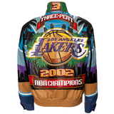 Lakers 2002 3-Peat NBA Championship Genuine Leather Jacket