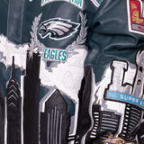Philadelphia Eagles 2-Time Super Bowl Champions Genuine Leather Jacket