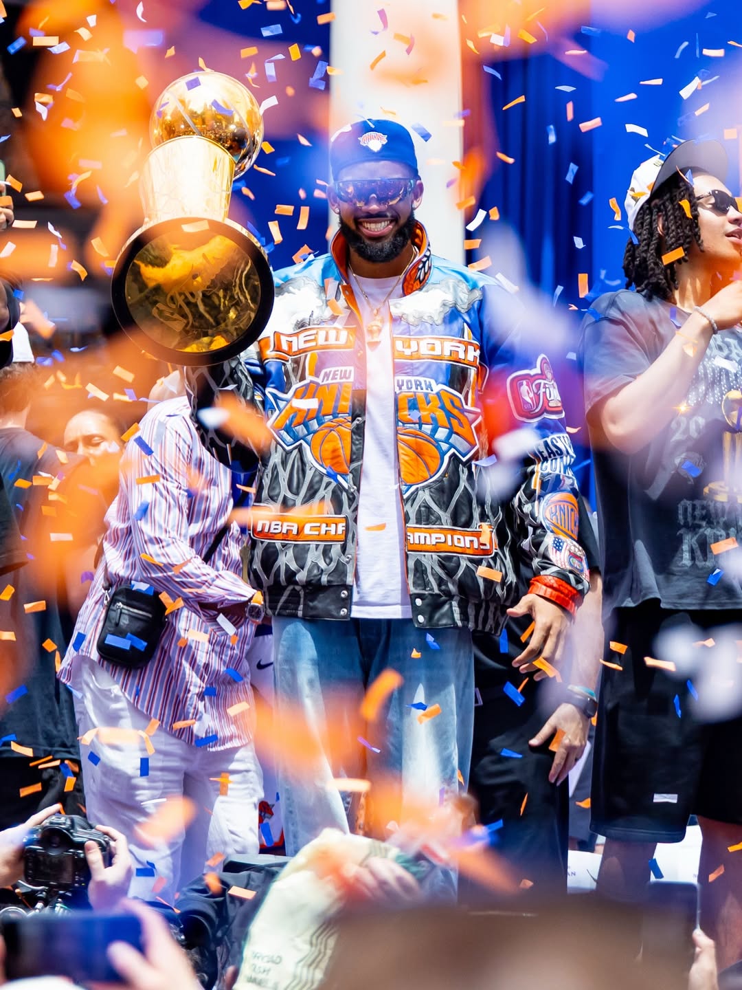 New York Knicks 2026 NBA Champions Italian lambskin Leather Jacket