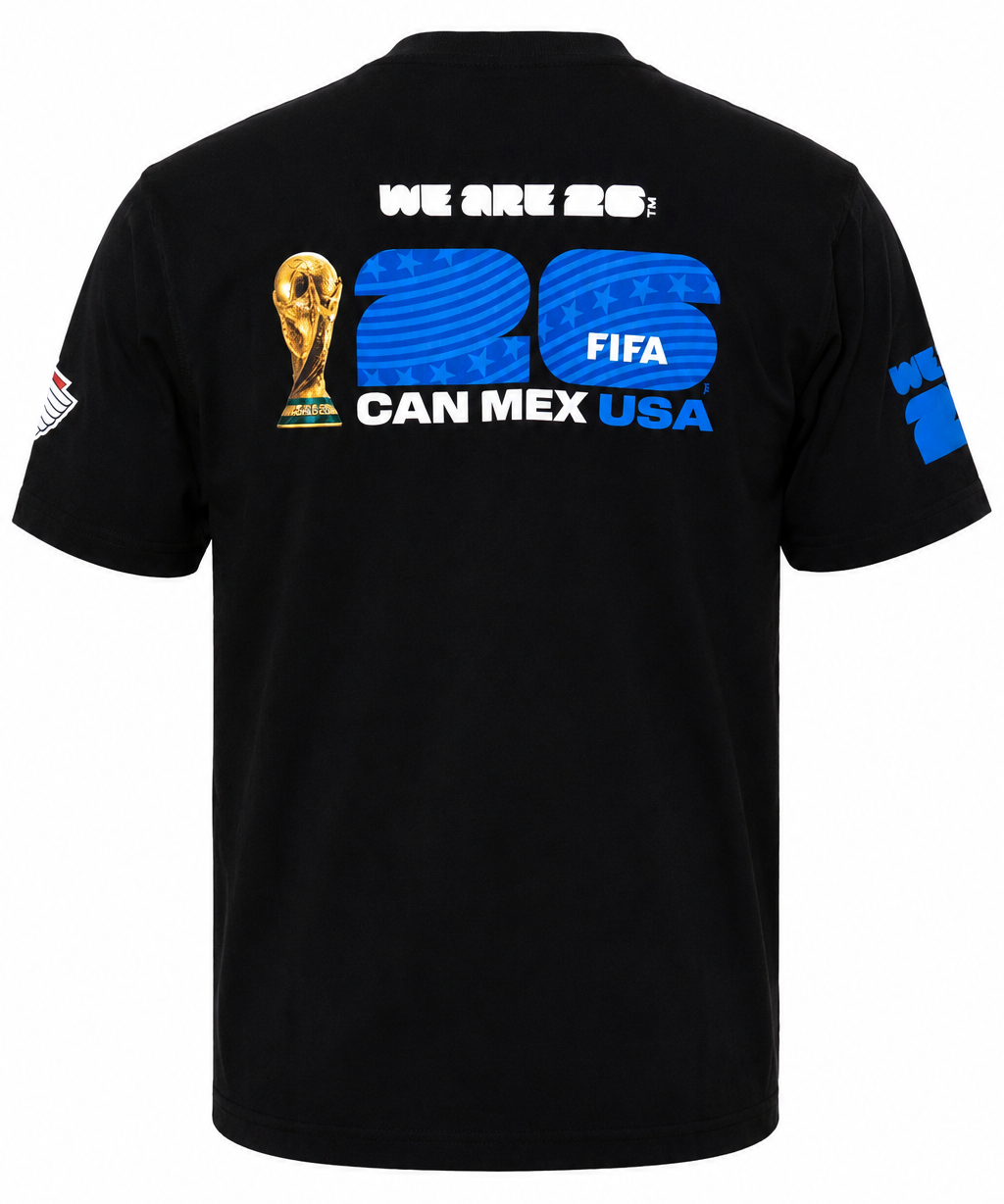World Cup 26 Black Trophy Tee – Canada, Mexico & USA