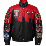 Chicago Bulls 3-Peat Championship Genuine Leather Jacket