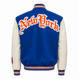 New York Knicks Wool & Leather Varsity Jacket