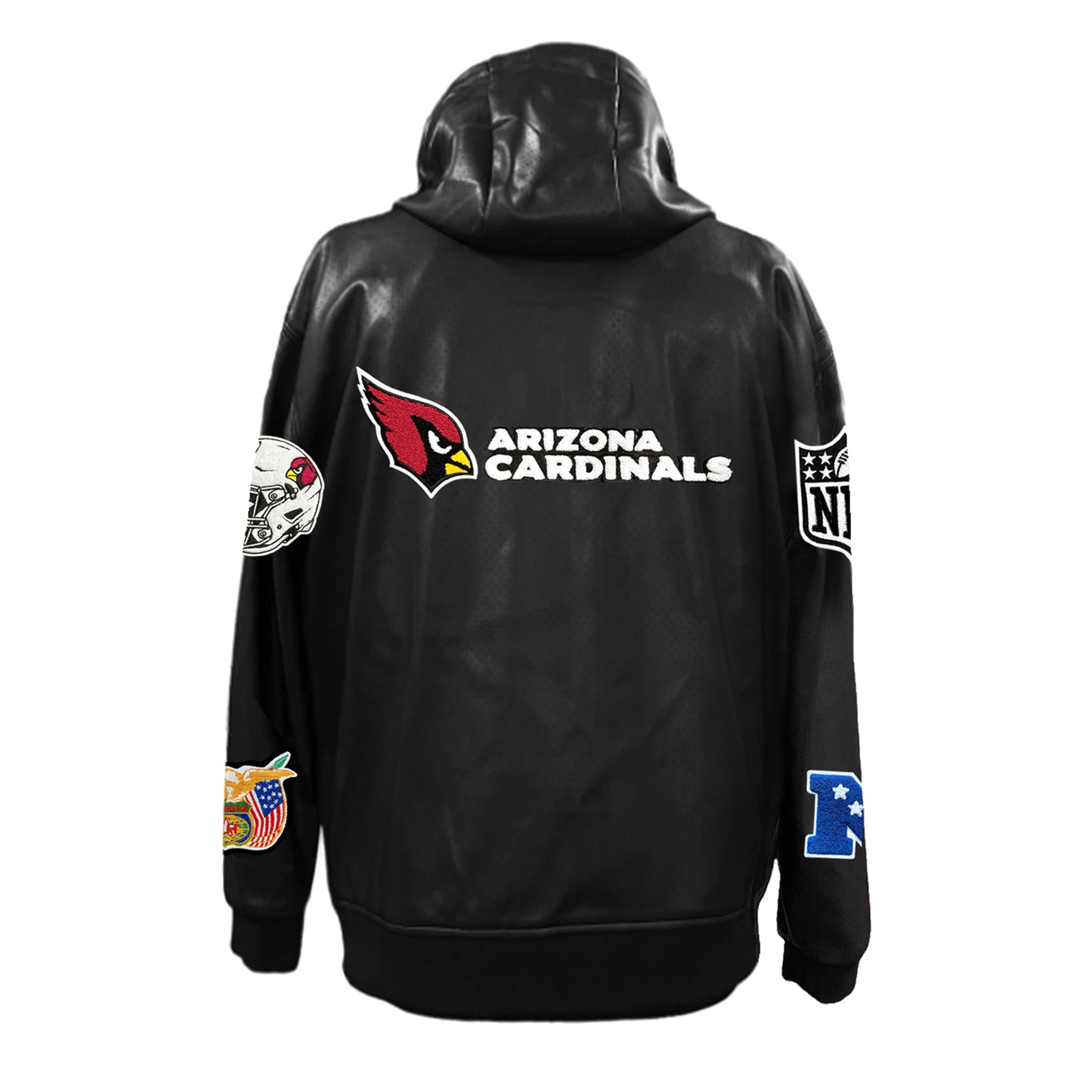 ARIZONA CARDINALS LIGHTWEIGHT VEGAN ZIP-UP HOODED JACKET