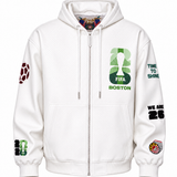 FIFA World Cup 2026 Boston Vegan Leather Zip-Up Hooded Jacket