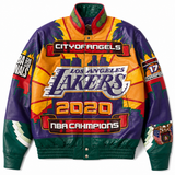 Los Angeles Lakers 2020 Championship Italian lambskin Leather Jacket