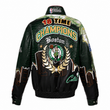 Exclusive 2024 NBA Champion Boston Celtics Skyline Full Leather Championship Jacket