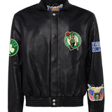 Boston Celtics Full Leather Jacket Black