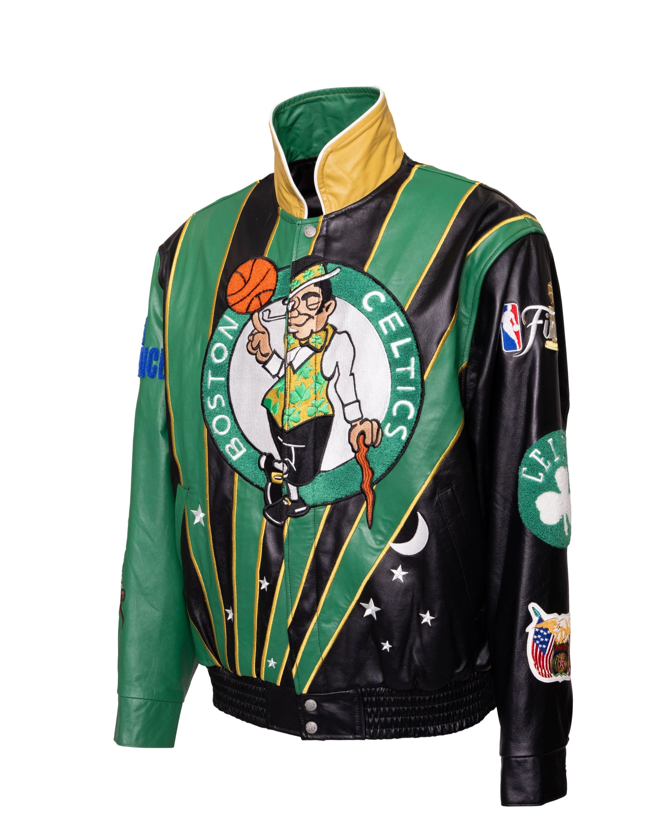 2024 NBA Champion Boston Celtics Skyline Full Leather Championship Jac