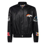 Denver Broncos Full Leather Jacket Black