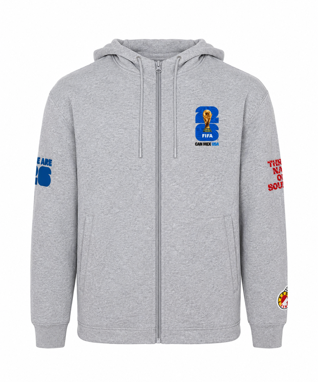 World Cup 2026 Can/Mex Cotton Zip Up Hoodie