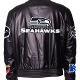 Seattle Seahawks Full Leather Jacket Black