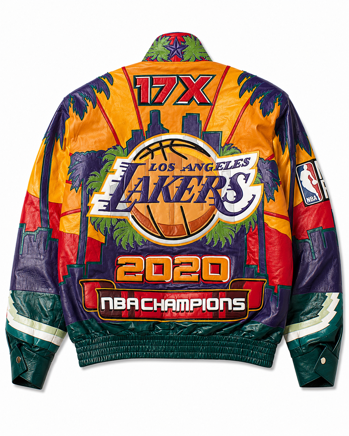 Los Angeles Lakers 2020 Championship Italian lambskin Leather Jacket XL