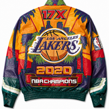 Los Angeles Lakers 2020 Championship Italian lambskin Leather Jacket